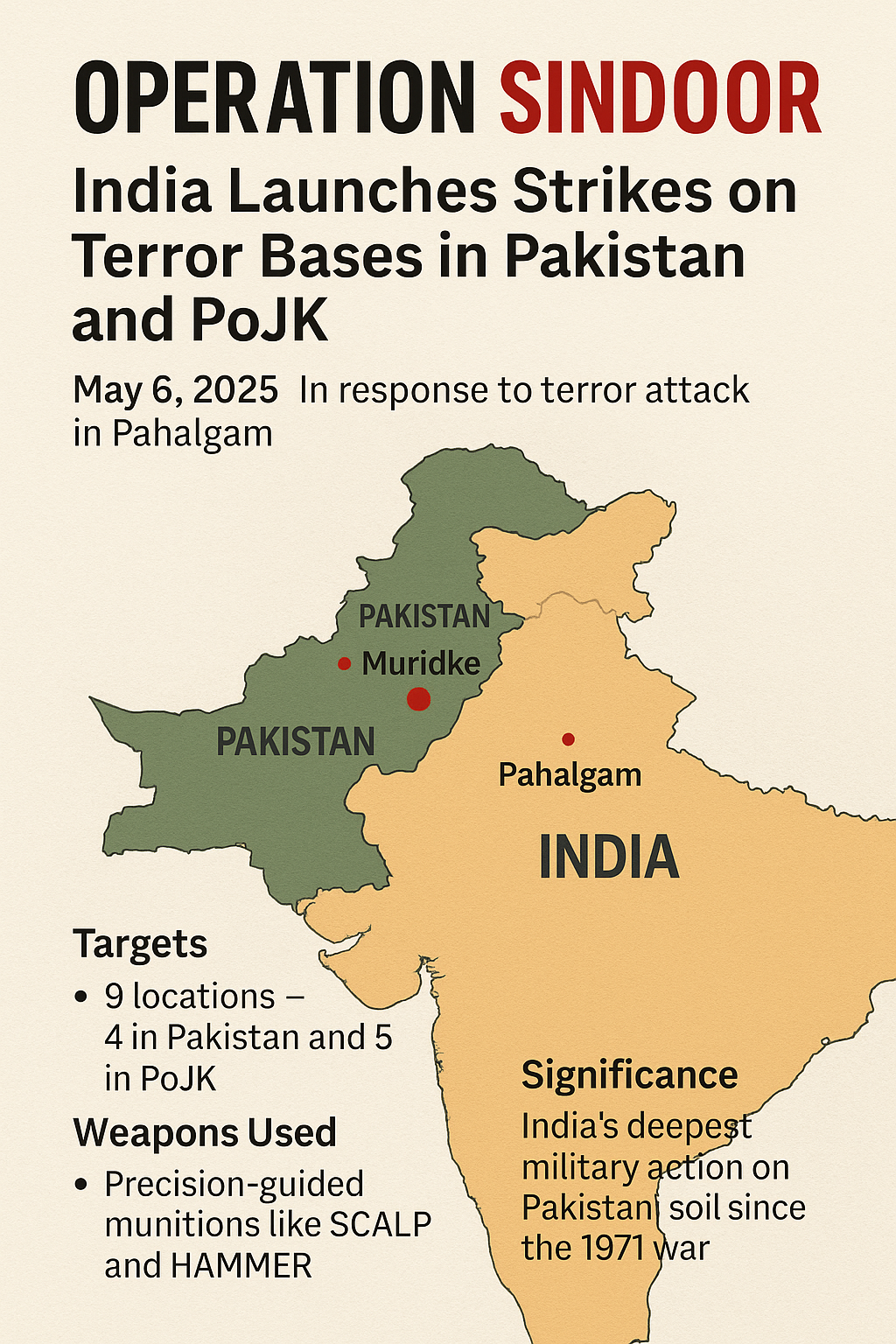Operation Sindoor Unleashed: Terror Camps in Pakistan Targeted